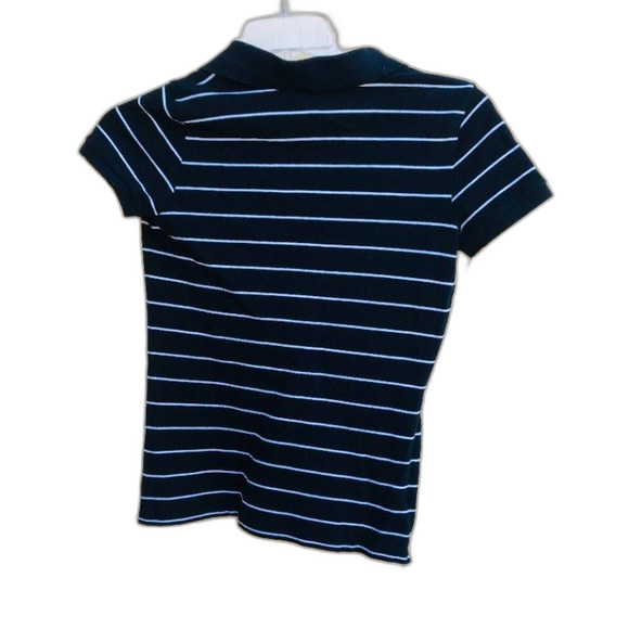 POLO RALPH LAUREN SZ S STRIPPED BLACK - Picture 2 of 5